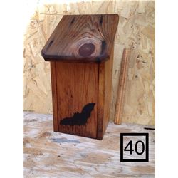 WOODEN BAT HOUSE.