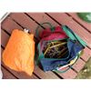 Image 2 : ORANGE PUP TENT & PEGS IN SPORTS BAG. NEEDS NEW FLY SCREEN.