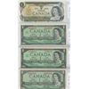 Image 1 : FOUR BANK OF CANADA ONE DOLLAR BILLS