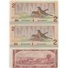 Image 2 : THREE BANK OF CANADA TWO DOLLAR BILLS