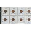Image 1 : EIGHT CANADIAN ONE CENT ERROR COINS