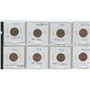Image 1 : EIGHT CANADIAN ONE CENT ERROR COINS