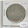 Image 1 : 1951 SHORT WATER LINES CANADA SILVER DOLLAR