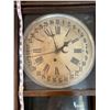 Image 2 : E. INGRAHAM CO. ANTIQUE WOODEN CLOCK - LATE 1800'S W/ PENDULUM