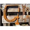 Image 5 : VINTAGE WRENCHES AND CLAMP - JOHN DEERE, MASSEY HARRIS