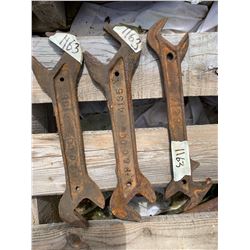 3 VINTAGE CANTON WRENCHES