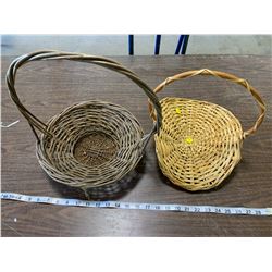 2 WICKER BASKETS