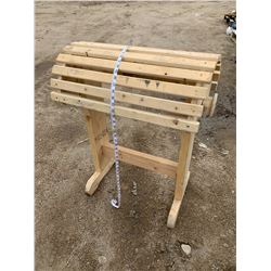 WOODEN SADDLE RACK