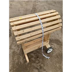 WOODEN SADDLE RACK