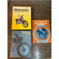 CAR/MOTORCYCLE MECHANICS BOOKS (3)