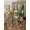Image 2 : VINTAGE GALLON GLASS JUGS (3), COCA-COLA/CRUSH/7-UP BOTTLES, JAR