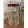 Image 3 : VINTAGE GALLON GLASS JUGS (3), COCA-COLA/CRUSH/7-UP BOTTLES, JAR