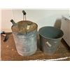 Image 1 : 2 GALLON OIL PAIL AND BUCKET