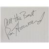 Image 1 : Ron Howard American Autographed Cut Card