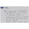Image 4 : Ron Howard American Autographed Cut Card