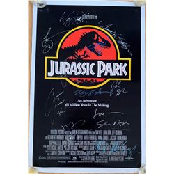Signed Jurassic Park Movie Poster