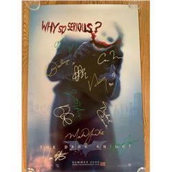 Signed The Dark Knight: Why So Serious Movie Poster