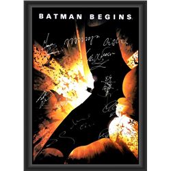 Signed Batman Begins Movie Poster