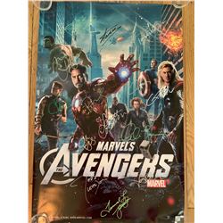 Signed The Avengers Movie Poster