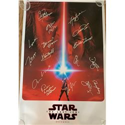 Signed The Last Jedi Movie Poster