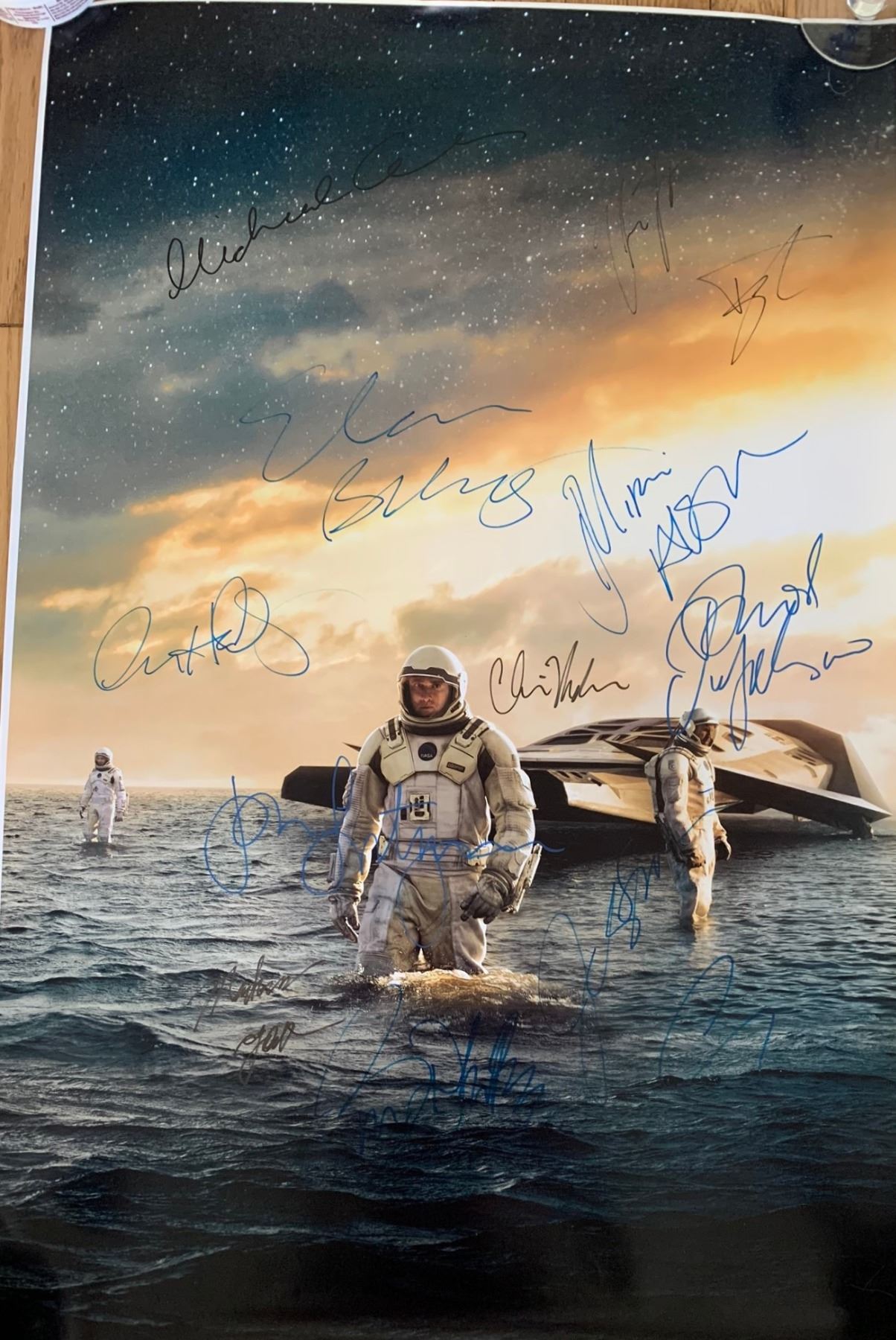 Signed Interstellar Movie Poster