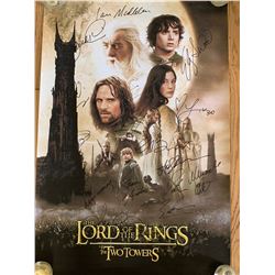 Signed Lord Of The Rings: The Two Towers Movie Poster