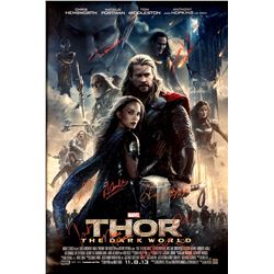 Signed Thor: The Dark World Movie Poster