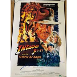 Signed  Indiana Jones & The Temple Of Doom Movie Poster