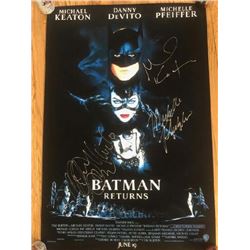 Signed Batman Returns Movie Poster