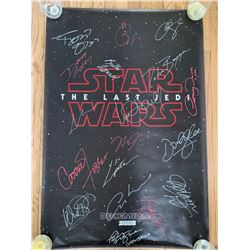 Signed The Last Jedi Movie Poster