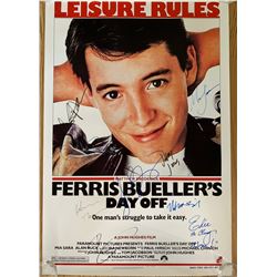 Signed Ferris Bueller Movie Poster