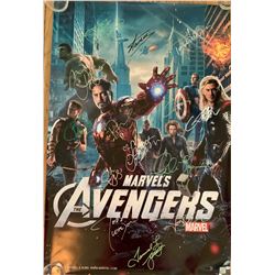 Signed The Avengers Movie Poster