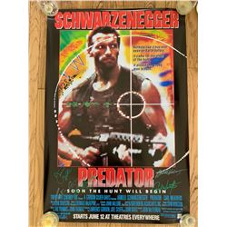 Signed Predator Movie Poster