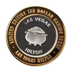 .999 Silver Hilton Las Vegas, Nevada $10 Casino Limited Edition Gaming Token