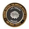 Image 1 : .999 Silver Hilton Las Vegas, Nevada $10 Casino Limited Edition Gaming Token