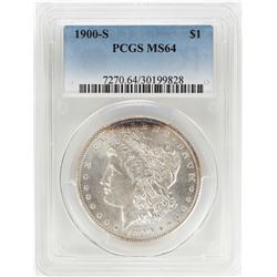 1900-S $1 Morgan Silver Dollar Coin PCGS MS64