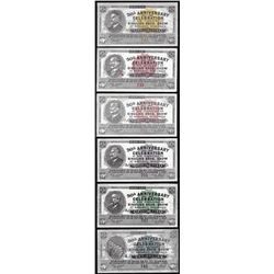 Set of (6) 1933 Ringling Bros Show Scrip Notes