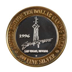 .999 Silver Stratosphere Las Vegas, NV $10 Casino Limited Edition Gaming Token