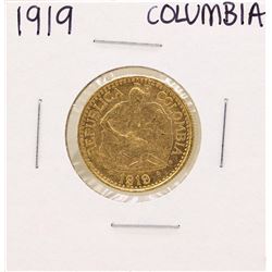 1919 Columbia 5 Pesos Gold Coin