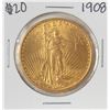 Image 1 : 1908 $20 St. Gaudens Double Eagle Gold Coin