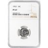Image 1 : 1953 Proof Roosevelt Dime Coin NGC PF67