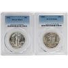 Image 1 : Lot of (2) 1942 Walking Liberty Half Dollar Coins NGC MS64