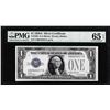 Image 1 : 1928A $1 Silver Certificate Note Fr.1601 PMG Gem Uncirculated 65EPQ