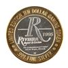 Image 1 : .999 Silver Riviera Hotel & Casino Las Vegas $10 Casino Limited Edition Gaming Token