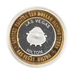 .999 Silver Hilton Las Vegas, Nevada $10 Casino Limited Edition Gaming Token