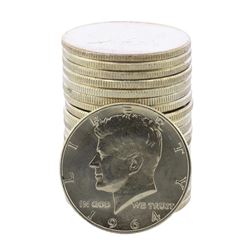 Roll of (20) Brilliant Uncirculated 1964-D Kennedy Half Dollar Coins