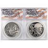 Image 1 : 2018-P Proof $1 WWI Centennial Coin & Coast Guard Medal Set ANACS PR70 DCAM First Release