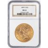 Image 1 : 1895-S $20 Liberty Head Double Eagle Gold Coin NGC MS61