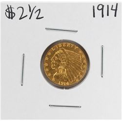 1914 $2 1/2 Indian Head Quarter Eagle Gold Coin