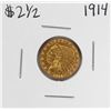 Image 1 : 1914 $2 1/2 Indian Head Quarter Eagle Gold Coin